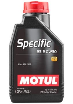 OLEJ MOTUL 0W30 1L SPECIFIC 2312 / PSA B712312 / D