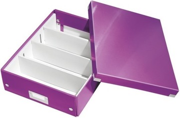 Pudło z przegródkami A4 LEITZ CLICK STORE fiolet