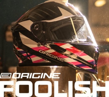 Шлем ORIGINE DINAMO KIDS FOOLISH глянцевый розовый черный YS