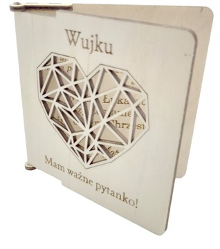 PROŚBA WUJKU CZY ZOSTANIESZ MOIM CHRZESTNYM