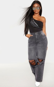 PRETTYLITTLETHING ЧЕРНЫЙ ФИТИНГ 46 EGE