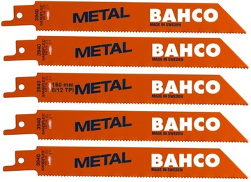 BAHCO 3940-150-8/12-ST-5P BRZESZCZOT DO METALU Sandflex 150mm 5szt 8/12 TPI
