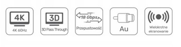 HDMI 2.0 4K UHD Высокоскоростной кабель ARC длиной 7,5 м