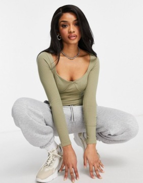 ПЕТИТ ПОЛОСАТЫЙ ЗЕЛЕНЫЙ БОДИ С ДЛИННЫМ РУКАВОМ РАЗМЕР 30 779