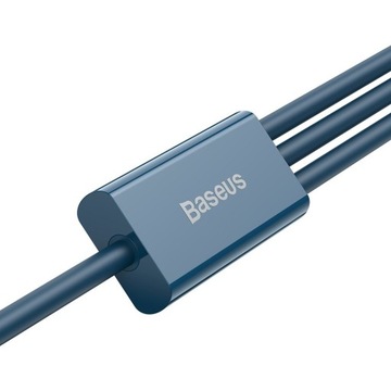 Baseus 3in1 USB — кабель microUSB Lightning USB-C