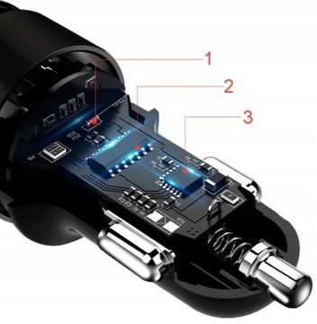 Bluetooth FM-передатчик, USB-зарядное устройство с быстрой зарядкой.