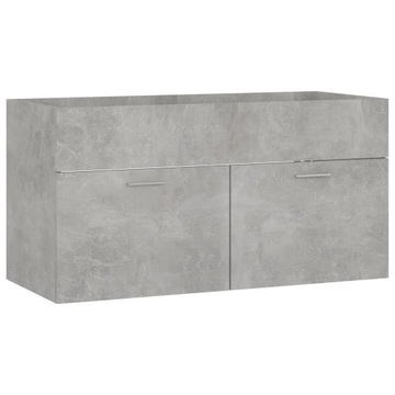 Szafka pod umywalkę, 90x38,5x46 cm, szarość betonu