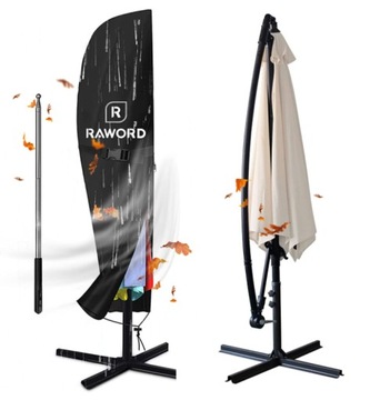 POKROWIEC NA PARASOL OGRODOWY WODOODPORNY UV 2,7m