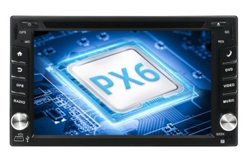 RADIO ANDROID 2DIN DVD GPS NAWI PX6 4/64 +KAM DSP!