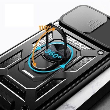 Чехол для Xiaomi Poco M6 Pro 5G, CAMSHIELD RING ARMOR CASE