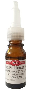 CHLOREK ZŁOTA 0,18g Au Ciecz Probiercza 10ml