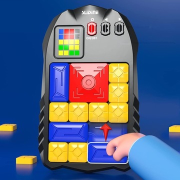 PUZZLE GRA PAMIĘCIOWA ZABAWKAZ EKRANEM LED DLA DZIECI + 500 POZIOMÓW