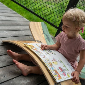 Балансировочная доска Switch для детей 85см, качалка Монтессори, безопасная