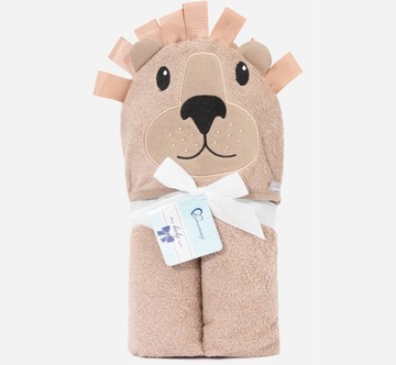 Хлопковое банное полотенце Lion 3D с капюшоном