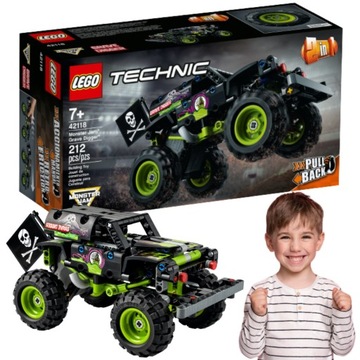 KLOCKI LEGO TECHNICS MONSTER TRUCK JAM GRAVE DIGGER PREZENT DLA 7,8,9 LATKA