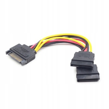 KABEL SATA (M)->SATA(F)X2 rozdzielacz