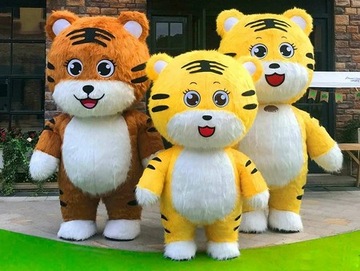 ГИГАНТ! Надувной костюм Sweet Tigger Kitten длиной 2 метра