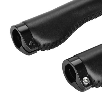 GRIP GRIP ВЕЛОСИПЕДНЫЕ РУЧКИ РЕЗИНА КОЖА ЧЕРНЫЕ