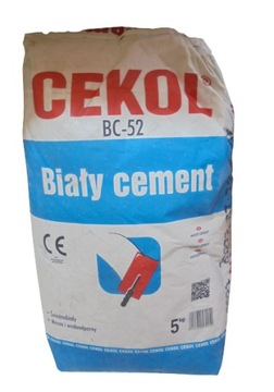 CEMENT BIAŁY CEKOL BC-52 5kg
