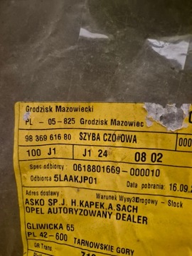 ORIGINÁLNÍ SKLO (OKNO) ČELNÍ DO PEUGEOT 108 14->>