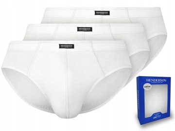 HENDERSON SLIPY MAJTKI MĘSKIE 1446-K121 BIAŁE BAWEŁNA XXL