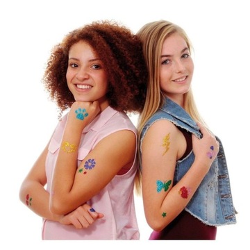 Zestaw do TATUAŻU Brokat Henna Dziewczynki No 2