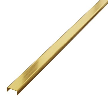Listwa C stalowa ozdobna kolor złoty matowy 40mm 270cm