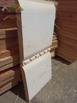 NAJSZERSZA DESKA ELEWACYJNA 28mm PÓŁOKRĄGŁA ORAZ PŁASKA 250 CM