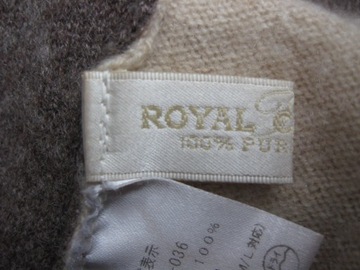 Royal Cashmere ekskluzywny sweter golf 100% kaszmir L XL