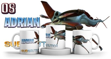 KUBEK SUBNAUTICA dla GRACZA + IMIE + KARTONIK