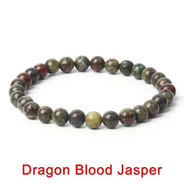 Handmade Elasticity Bracelet 4mm 6mm 8mm 10mm Natural Stone Smooth Round