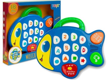 INTERAKTYWNA MUZYCZNA GRAJĄCA RYBKA EDUKACYJNA
