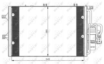 CHLADIČ KLIMA OPEL CORSA C 00- 1.7DI 1