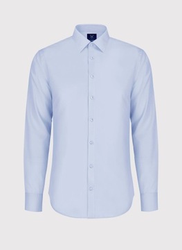 Błękitna koszula męska Slim Fit BASIC PAKO LORENTE 3XL