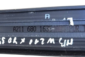 Комплект накладок на пороги Mercedes-Benz E-Class W211/S211 2005 г.