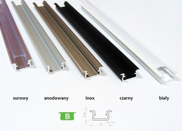 БЕЛЫЙ алюминиевый встраиваемый СВЕТОДИОДНЫЙ ПРОФИЛЬ 2м + ЛАМПА