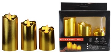 3x LED СВЕЧА С ДВИЖУЩИМСЯ ПЛАМЯМ СВЕЧНАЯ ВСТАВКА ЭКО ДЕКОРАЦИЯ