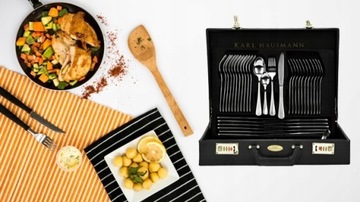 НАБОР СТОЛОВЫХ ПРИБОРОВ 72 EL CASE НА 12 ЧЕЛОВЕК + БЕСПЛАТНО