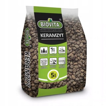 Keramzyt 8-16mm gruby 5 L drenaż do donic Biovita
