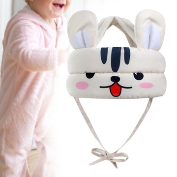 Защитный шлем для детей Портативный, пенопластовая подушка, защищающая голову от падения, бежевый.