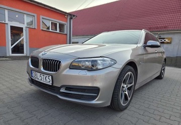 BMW Seria 5 F10-F11 Touring Facelifting 530d 258KM 2014 BMW Seria 5 Lift X-Drive Xenon Skora Kamera HedapUp PodFotele Harman Kardo