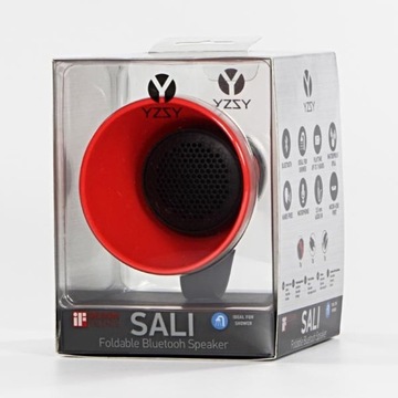 YZSY Bluetooth-колонка SALI, 1.0, 3 Вт, красная, регулировка громкости, складная