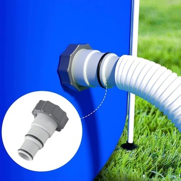 2 СОЕДИНИТЕЛЬНЫХ АДАПТЕРА ДЛЯ ШЛАНГА НАСОСА БАССЕЙНА 38 ММ / 32 ММ INTEX