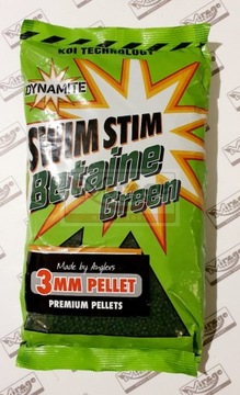 DYNAMITE BAITS SWIM STIM PELLETS 3mm BETAINE GREEN