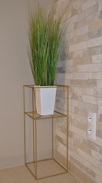 ПОДСТАВКА ДЛЯ ЦВЕТОВ ПОЛКИ ДЛЯ ЦВЕТОВ РАСТЕНИЯ МЕТАЛЛ ЛОФТ золото 60 см