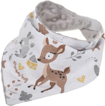 BABYMAM SOFT BIB, МИНКИ-ШАРФ НА ЛИПУЧКЕ 2-в-1