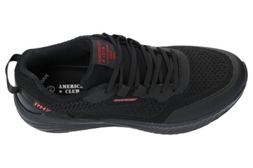 AMERICAN CLUB RH134 LEKKIE ADIDASY BUTY SPORTOWE PÓŁBUTY MĘSKIE CZARNE 46