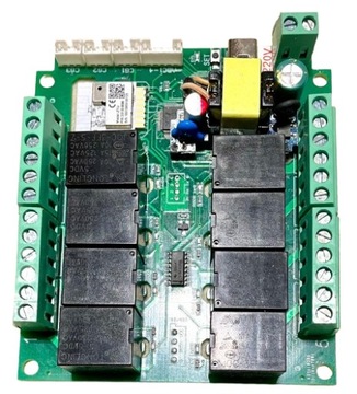 Centrala sterująca NC NO 8ch Zigbee 250V + pomiar temperatury poziom cieczy
