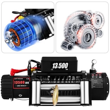 Электрическая лебедка VEVOR 13500LBS Стальной трос