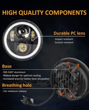 ФАРА СВЕТОДИОДНАЯ ПЕРЕДНЯЯ ФАРА ОДОБРЕНИЕ ДЛЯ МОТОЦИКЛА